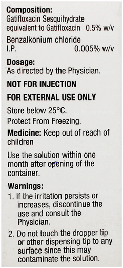 Zymaxid Ophthalmic Solution 2.5Ml Zymaxid Ophthalmic Solution 2.5Ml